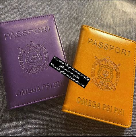 Omega Psi Phi Passport Cover .